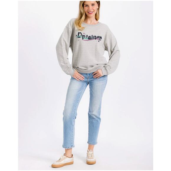 "Dreamer" Graphic Pullover Sweater  | Small - Picture 3 of 5